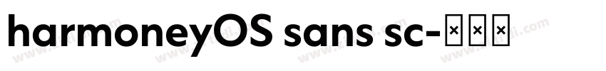 harmoneyOS sans sc字体转换